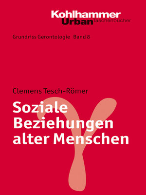 cover image of Soziale Beziehungen alter Menschen